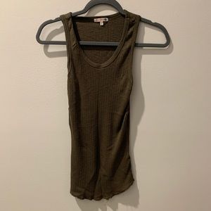 SUNDRY olive green/khaki tank top